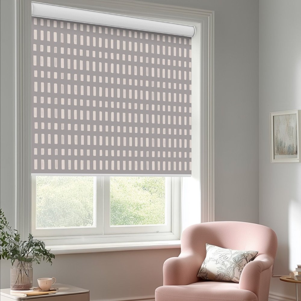 Pure Solitude Print Full Blackout Roller Blinds - Deconovo US