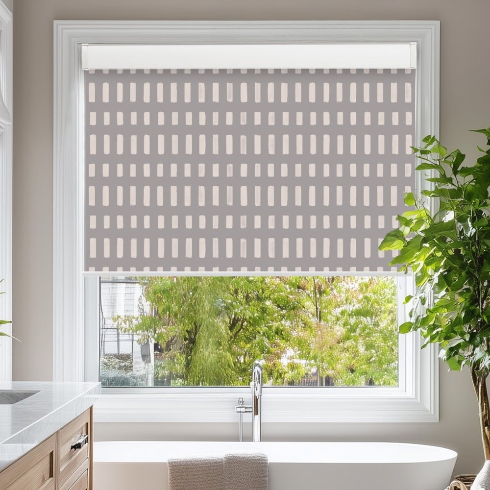 Pure Solitude Print Full Blackout Roller Blinds - Deconovo US