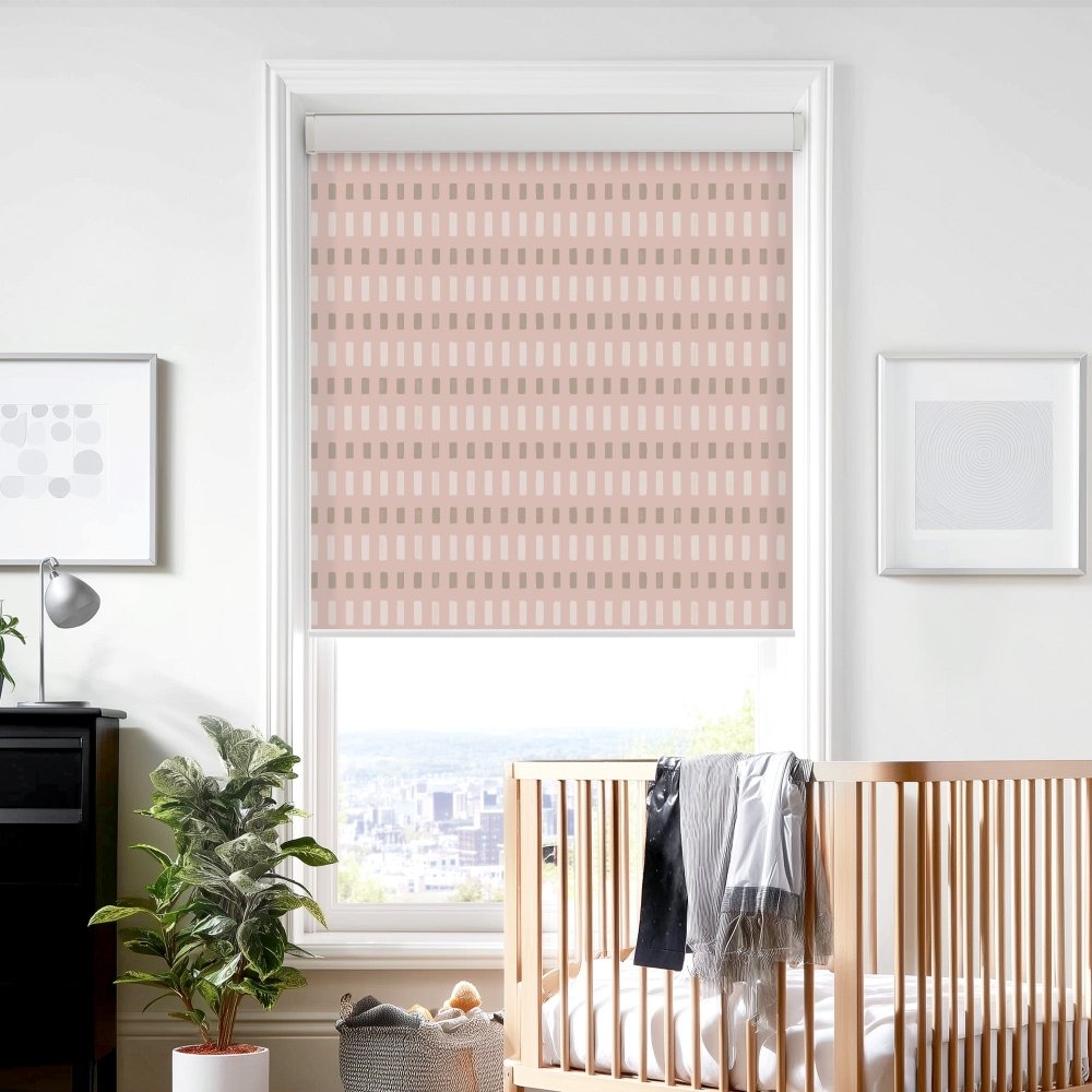 Pure Solitude Print Semi - Blackout Roller Blinds - Deconovo US