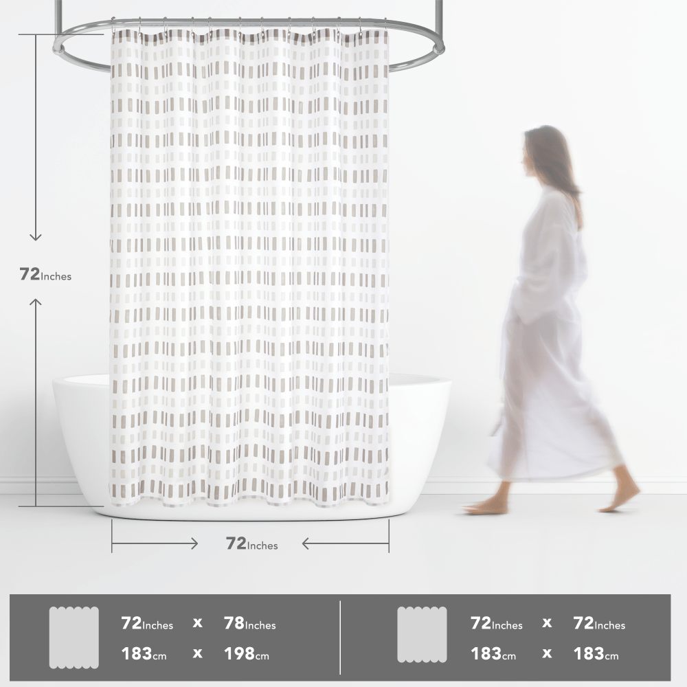 Pure Solitude Shower Curtains - Deconovo US