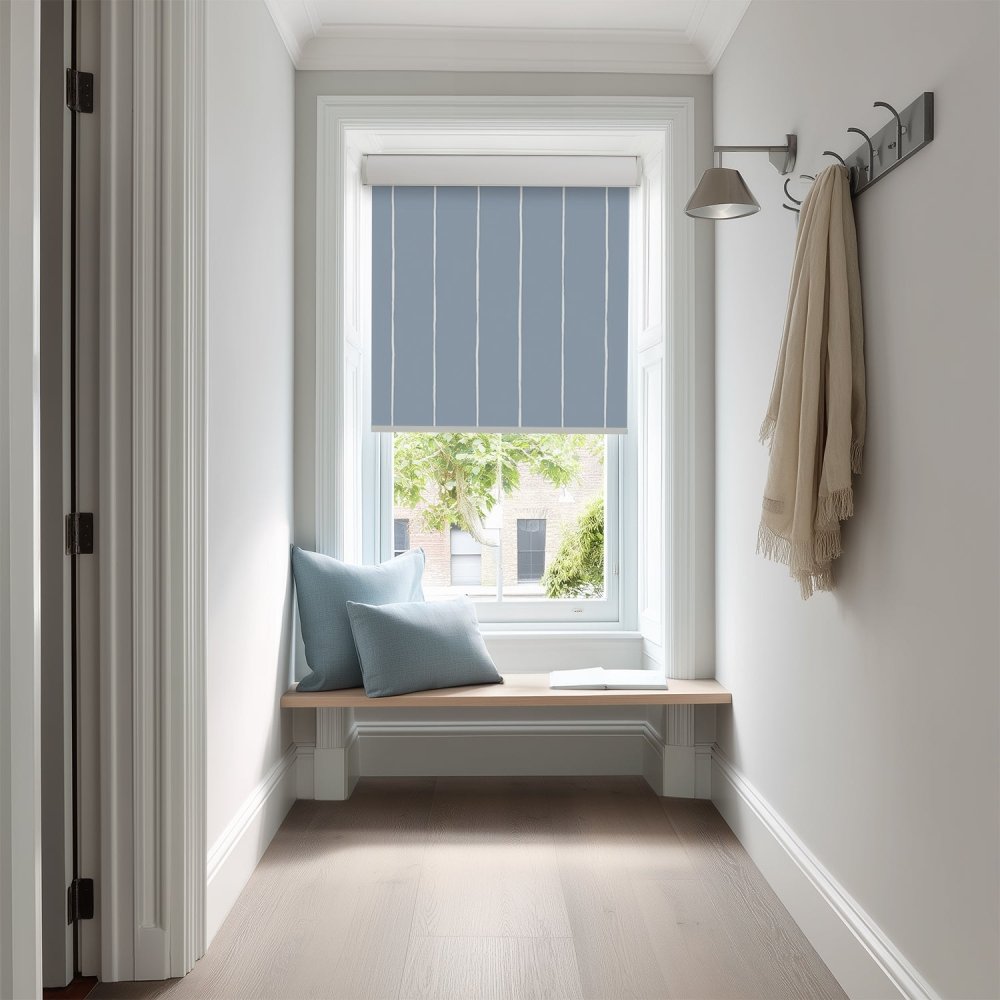 Pure Stripe Print Full Blackout Roller Blinds - Deconovo US