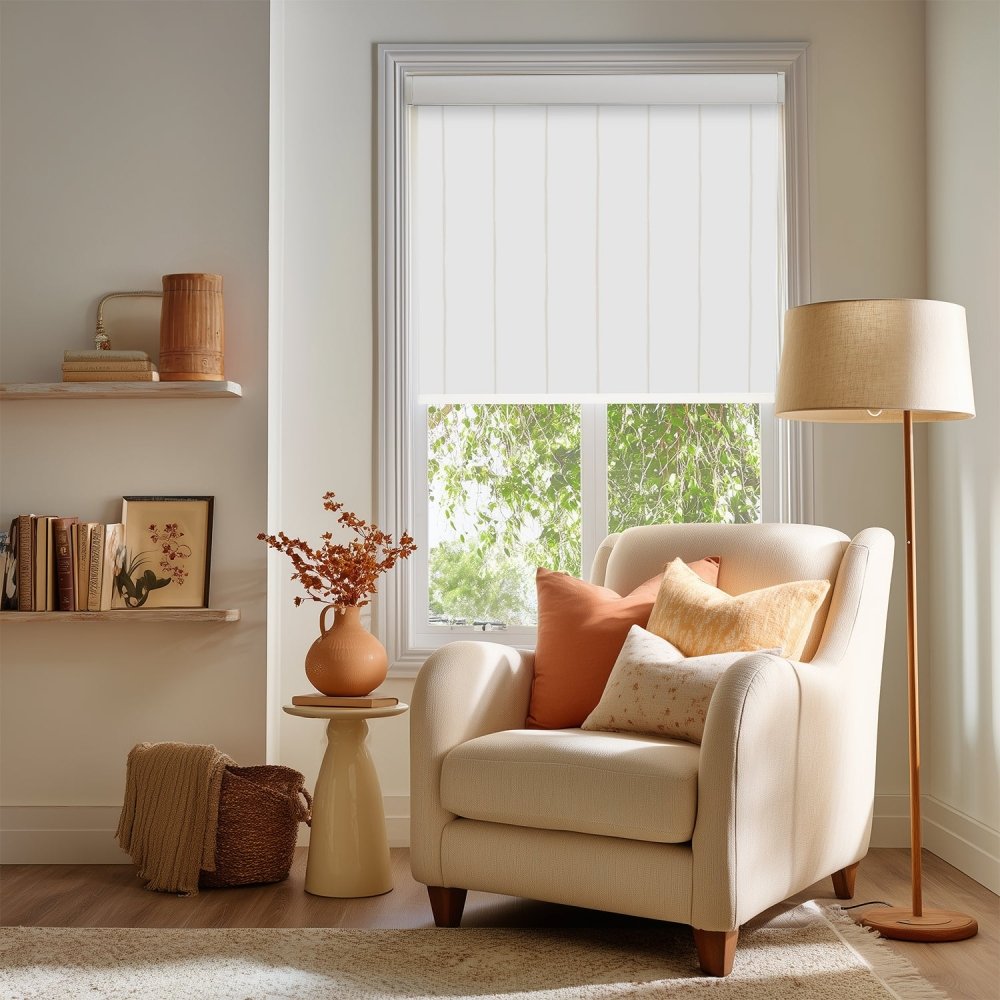 Pure Stripe Print Full Blackout Roller Blinds - Deconovo US