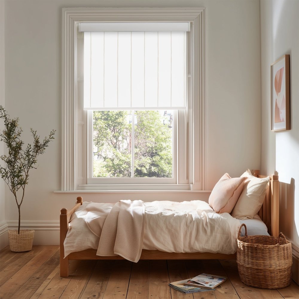 Pure Stripe Print Full Blackout Roller Blinds - Deconovo US
