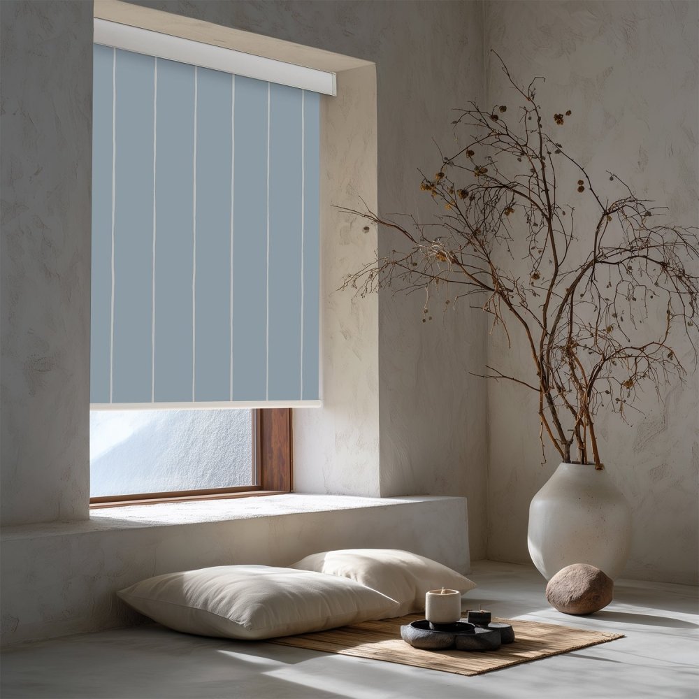 Pure Stripe Print Full Blackout Roller Blinds - Deconovo US