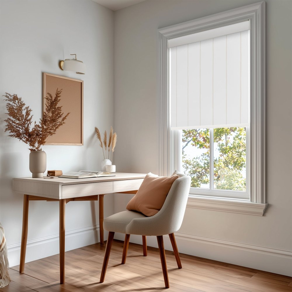 Pure Stripe Print Full Blackout Roller Blinds - Deconovo US