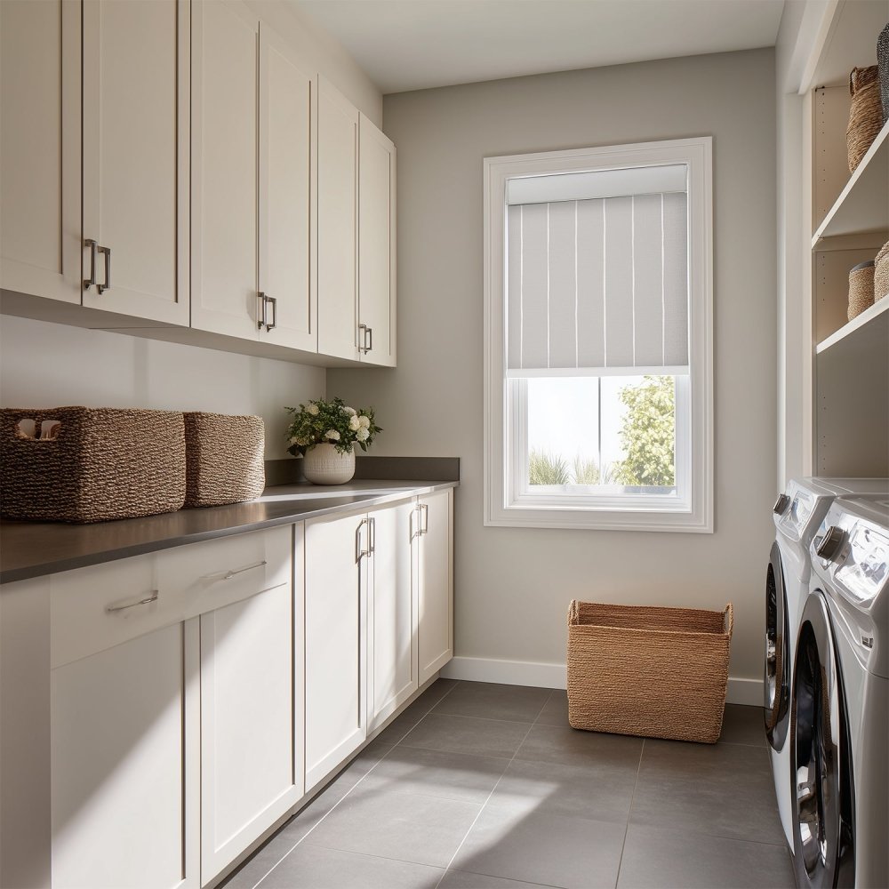 Pure Stripe Print Full Blackout Roller Blinds - Deconovo US