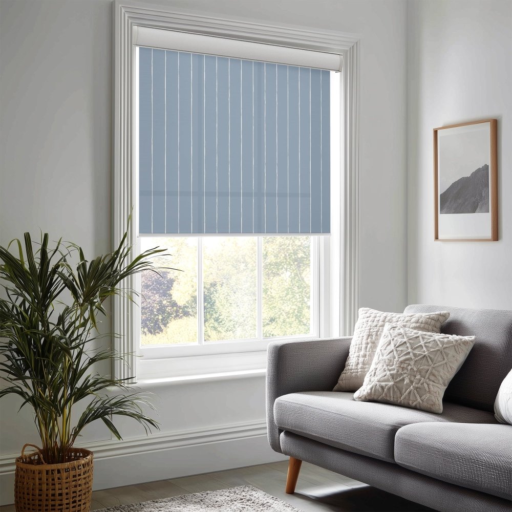 Pure Stripe Print Semi - Blackout Roller Blinds - Deconovo US