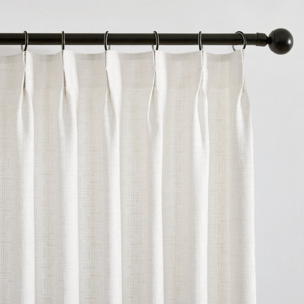 Romy Geometric Textured Custom Blackout Curtains - Deconovo US