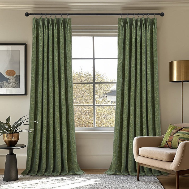 Textured Jacquard Blackout Curtains, Custom Luxury | Deconovo