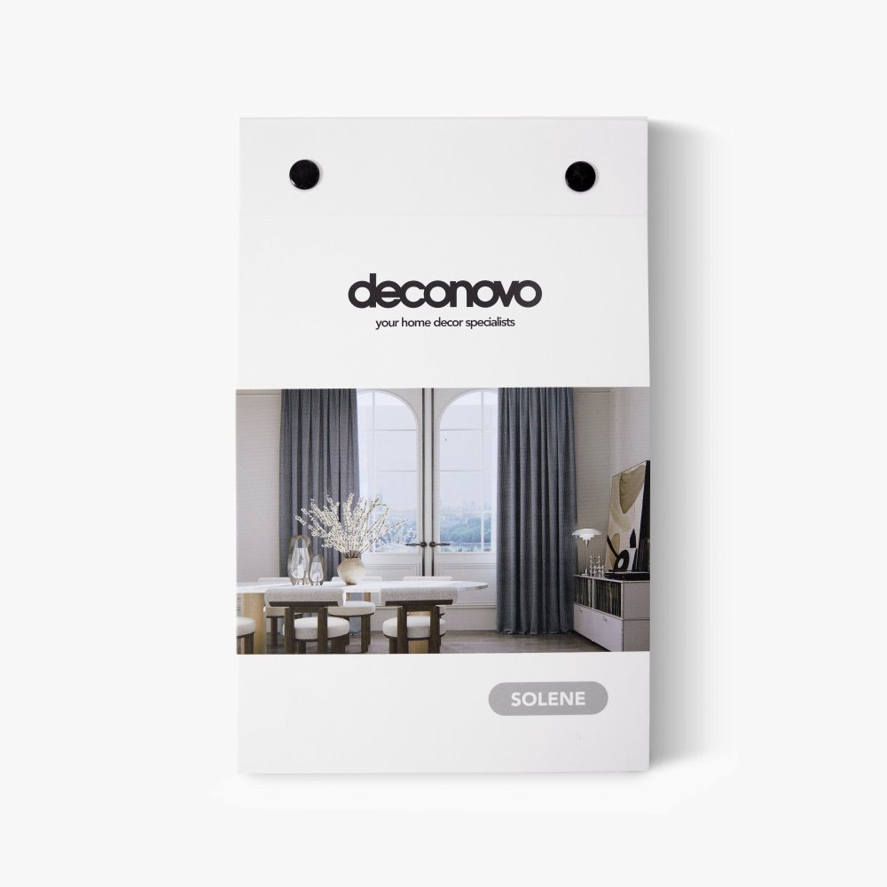 Solene Total Blackout Curtains Swatches Booklet - Deconovo US