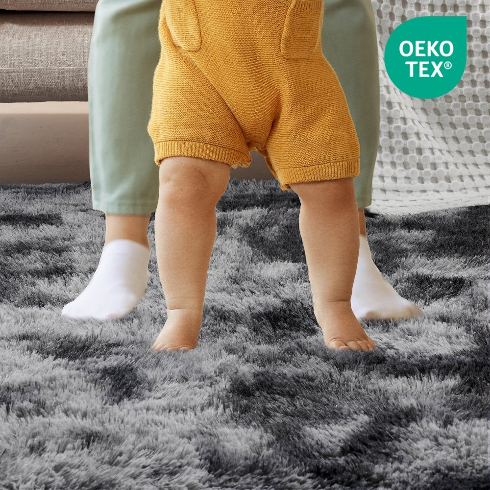 Super Soft Plush Shag Area Rug with Anti - Skid Backing - Deconovo US