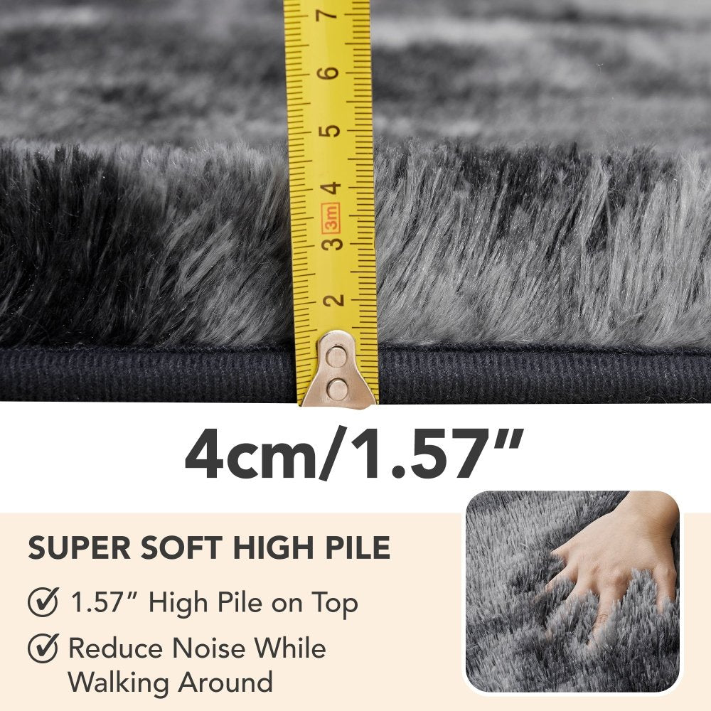 Super Soft Plush Shag Area Rug with Anti - Skid Backing - Deconovo US