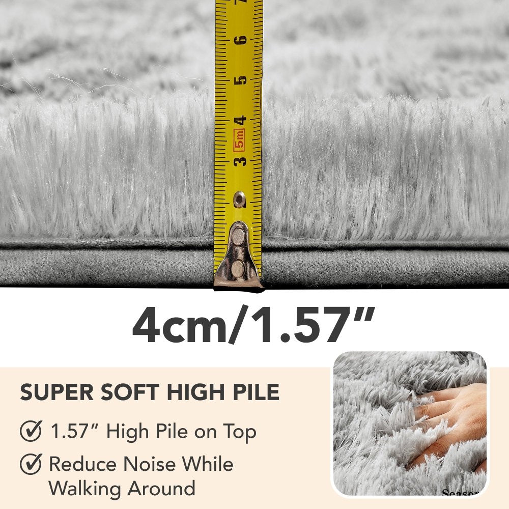 Super Soft Plush Shag Area Rug with Anti - Skid Backing - Deconovo US