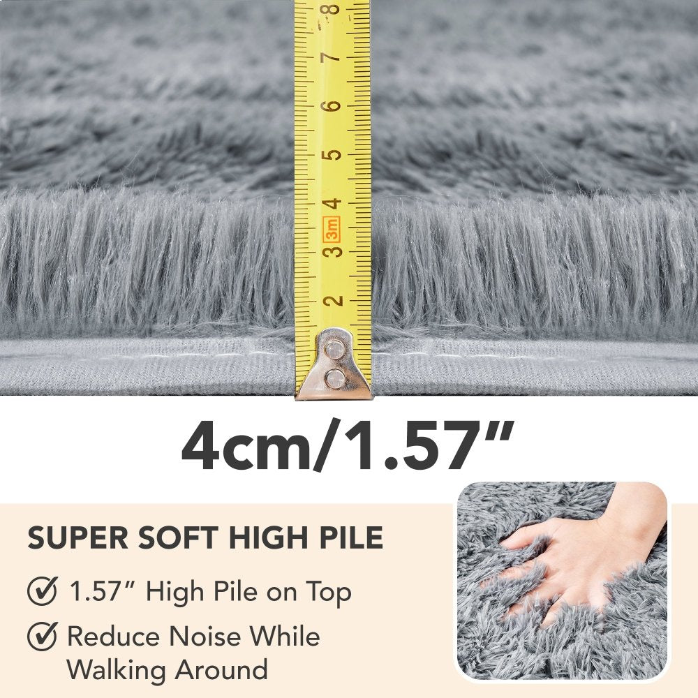Super Soft Plush Shag Area Rug with Anti - Skid Backing - Deconovo US