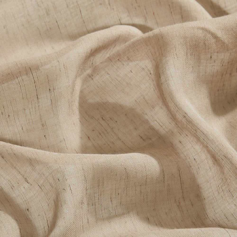Sylvia Linen - Look Foil Sheer Curtains - Deconovo US