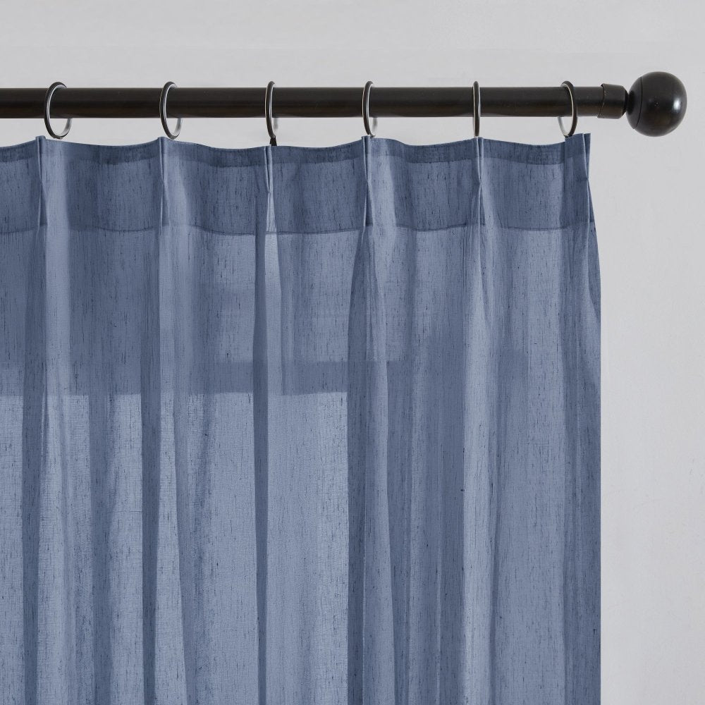 Sylvia Linen - Look Foil Sheer Curtains - Deconovo US