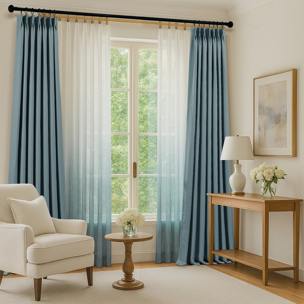 Valentina Gradient Sheer Curtains - Deconovo US