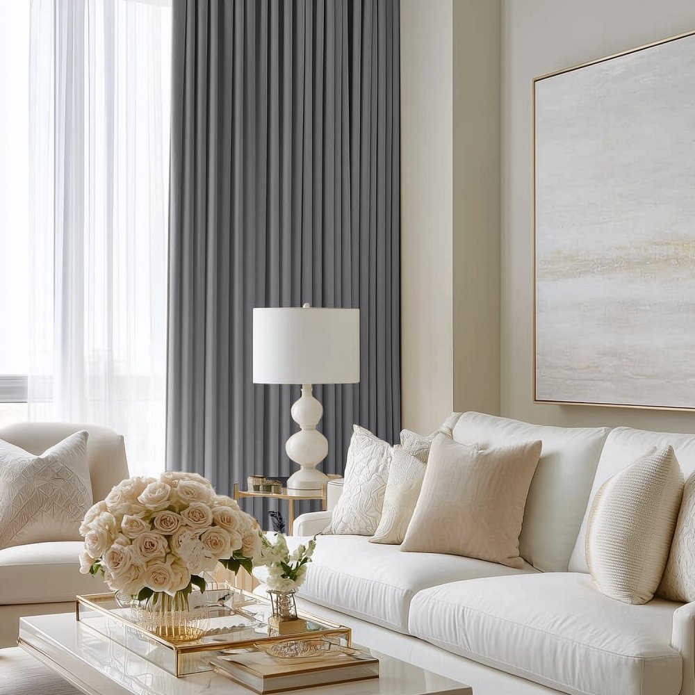 Yvonne Total Blackout Custom Curtains - Deconovo US