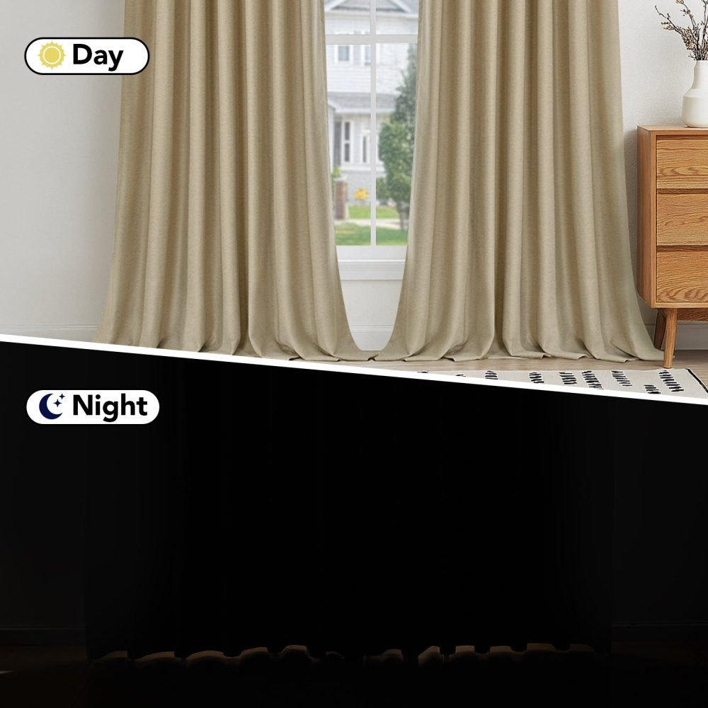 Yvonne Total Blackout Custom Curtains - Deconovo US