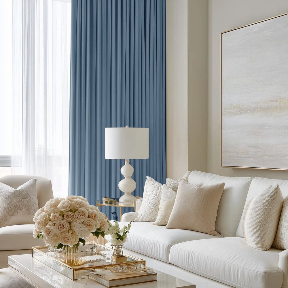Yvonne Total Blackout Custom Curtains - Deconovo US