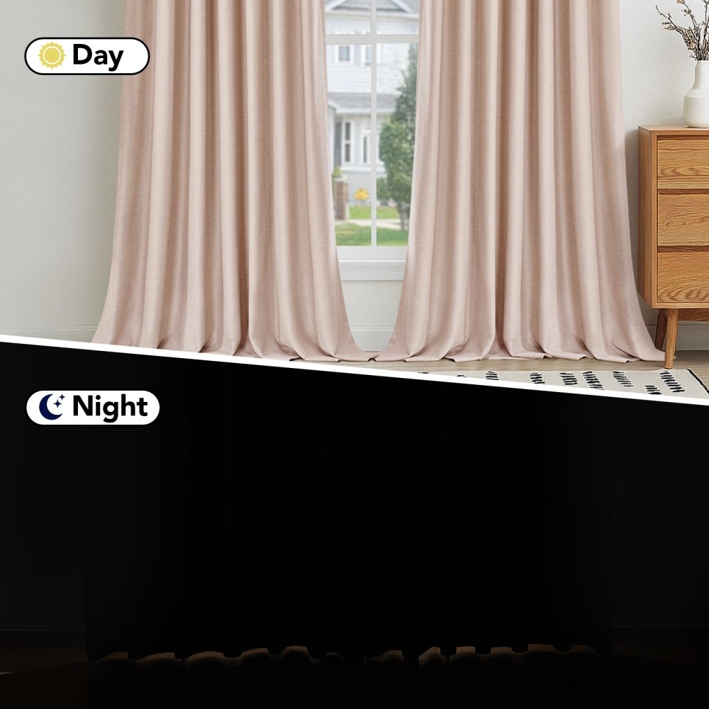 Yvonne Total Blackout Custom Curtains - Deconovo US
