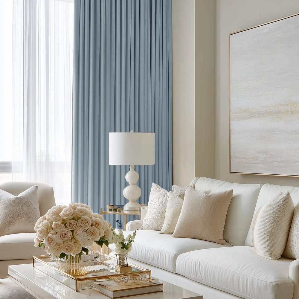 Yvonne Total Blackout Custom Curtains - Deconovo US