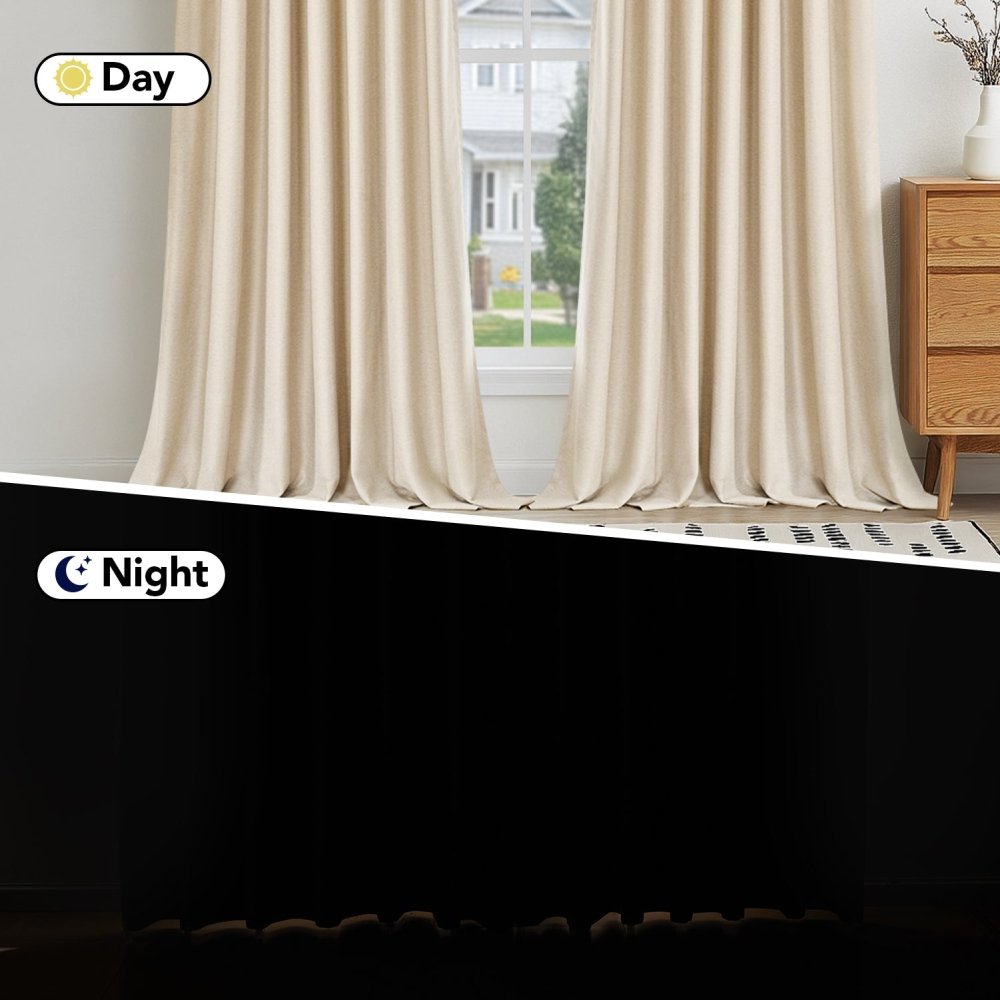 Yvonne Total Blackout Custom Curtains - Deconovo US