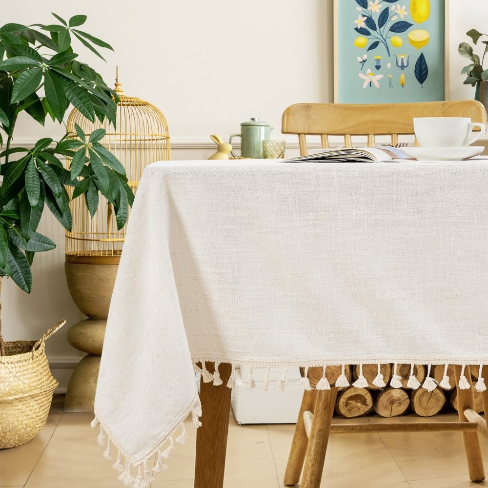 Zuri South African Linen Tablecloth - Deconovo US