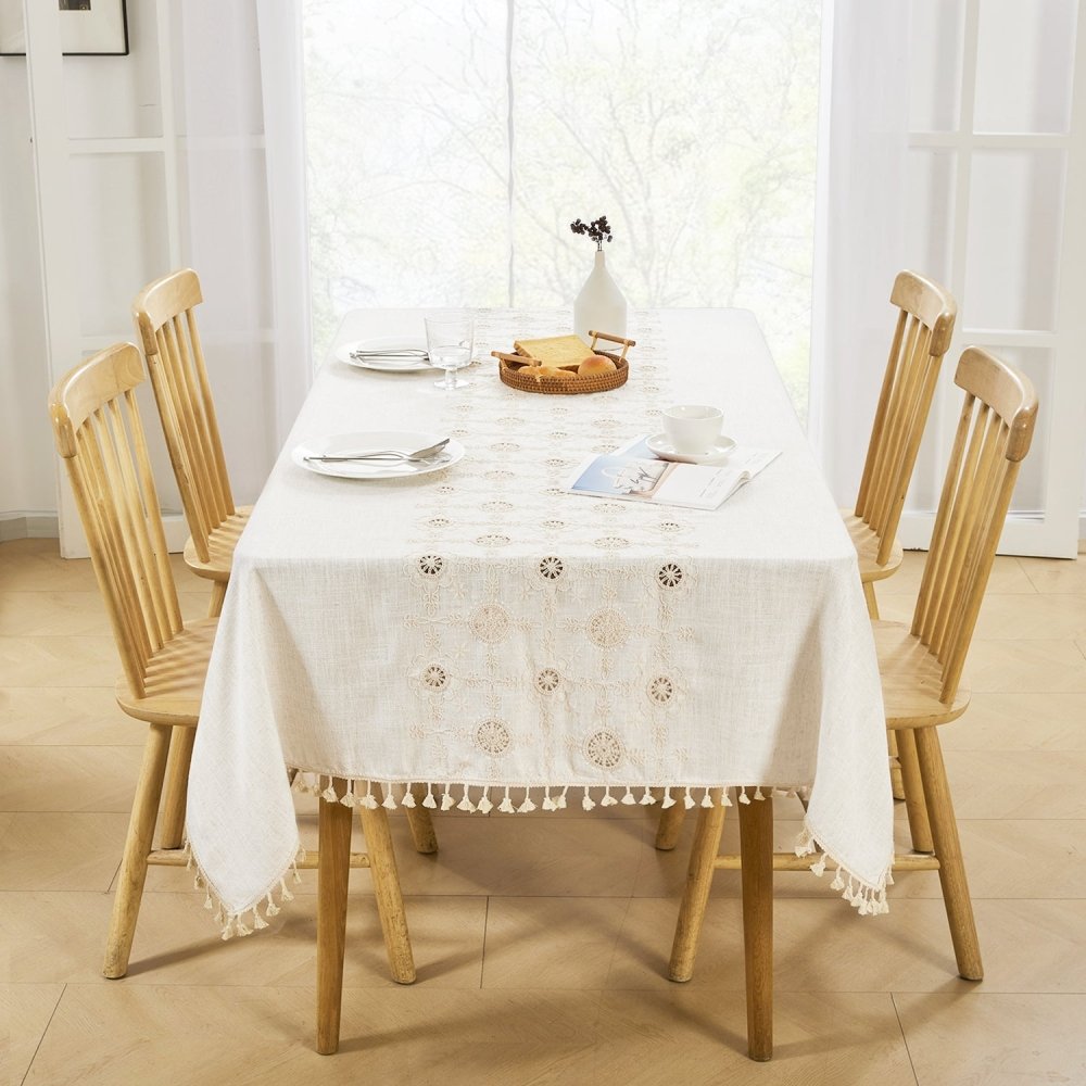 Zuri South African Linen Tablecloth - Deconovo US