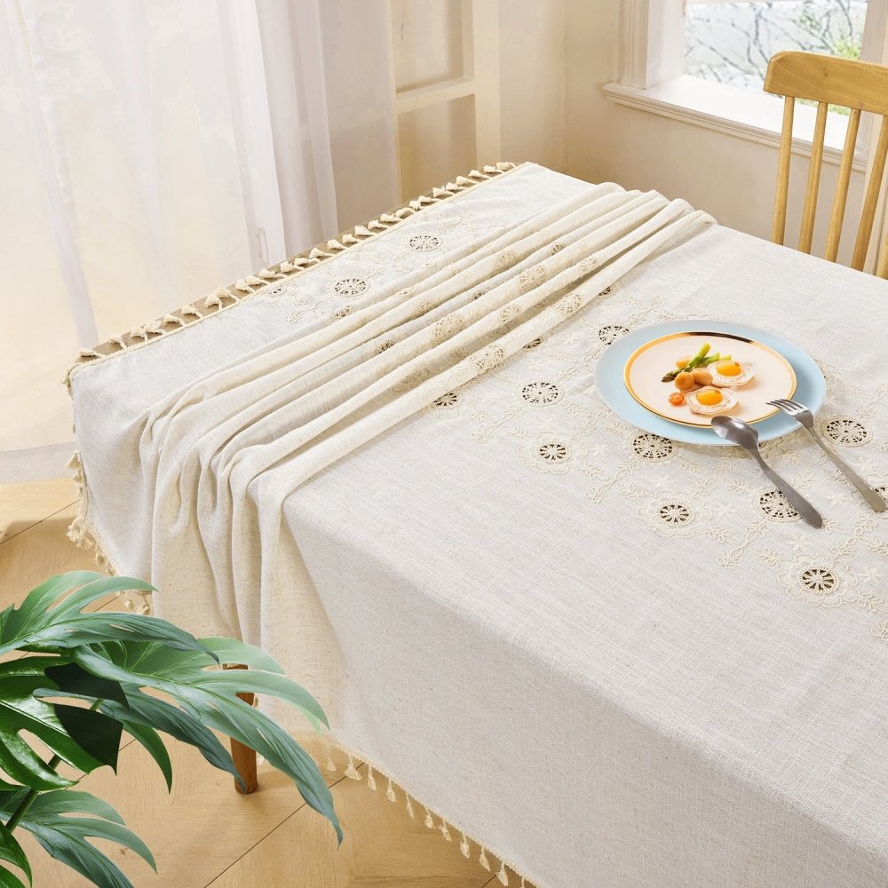 Zuri South African Linen Tablecloth - Deconovo US