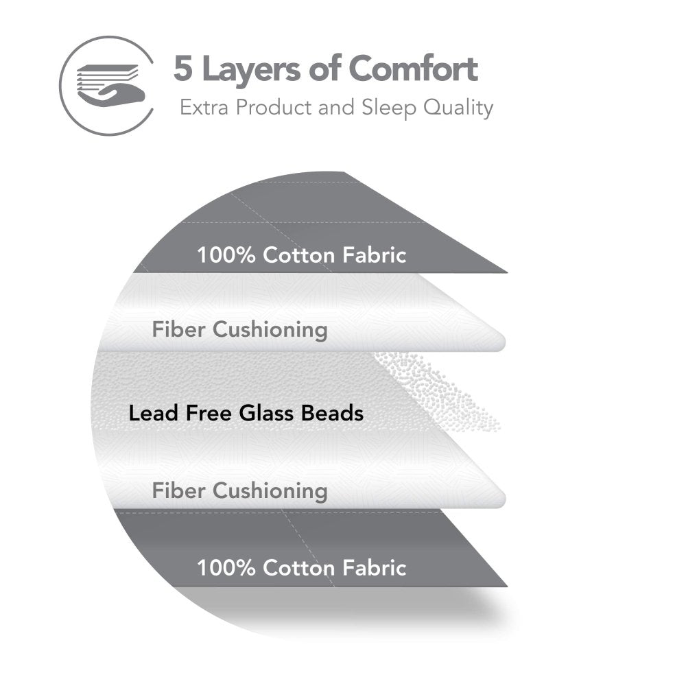 Deconovo Weighted Blanket - 100% Cotton Heavy Blanket Filled with Glass Beads - Deconovo US