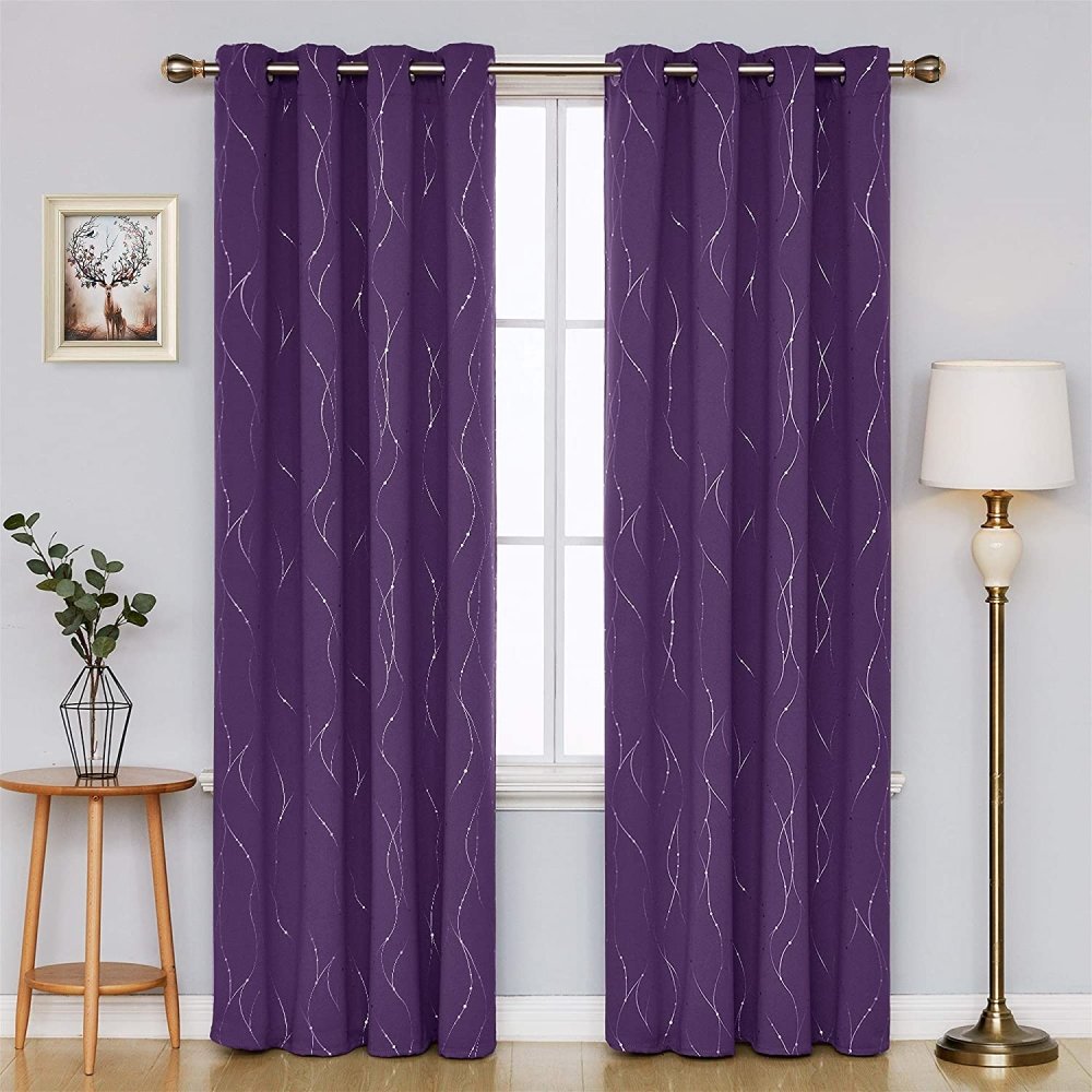 Zigy Patina Printed Blackout Curtains Set of 2