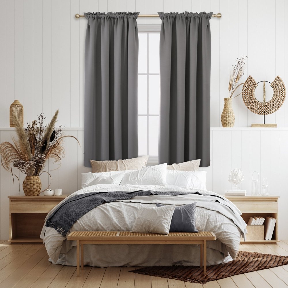 WONTEX 100% Thermal Blackout Curtains for Bedroom - Winter